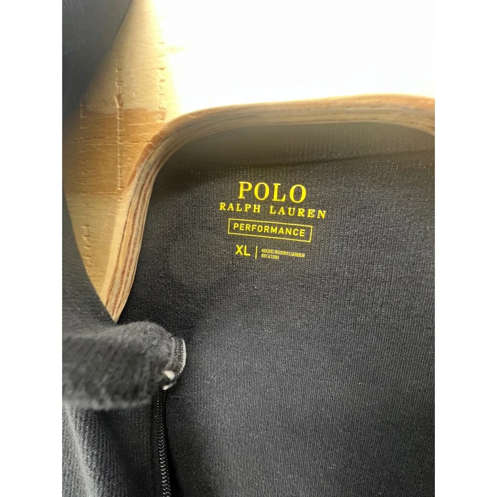 Polo Ralph Lauren‎ Performance Track Jacket Black Full Zip Men's XL